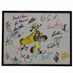 PGA Tour Stars Multi-Signed Goofy Serigraph - Framed JSA ALOA