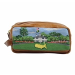 Augusta National Golf Club 'Clubhouse' Masters Logo Stitched Leather Overnight Bag - New