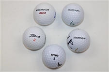 Young, Thornberry, Cone, Kim & Griffin Signed Golf Balls JSA ALOA