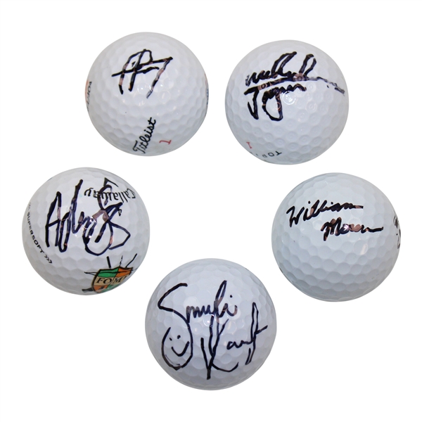 Rodgers, Kaufman, Svensson Mouw & Thorbjornsen Signed Golf Balls JSA ALOA