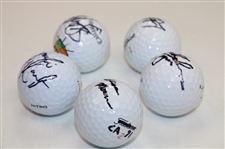 Rodgers, Kaufman, Svensson Mouw & Thorbjornsen Signed Golf Balls JSA ALOA