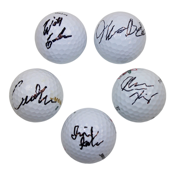 Xiong, Salinda, Barber, Gordon & Yuan Signed Golf Balls JSA ALOA