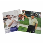 Craig Stadler & Jeff Sluman Signed Photos with Fuzzy Zoeller Signed Card JSA ALOA