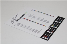 Greg Norman Signed 2022 LIV Golf Chicago Invitational Day 2 Draw Sheet JSA ALOA