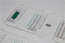 Player, Wall, Faldo, Coody & Goalby Signed Augusta National GC Scorecards JSA ALOA
