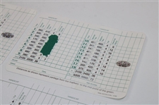 Player, Wall, Faldo, Coody & Goalby Signed Augusta National GC Scorecards JSA ALOA