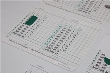 Player, Wall, Faldo, Coody & Goalby Signed Augusta National GC Scorecards JSA ALOA