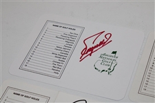 Zoeller, Woosnam, Goalby, Casper & Player Signed Augusta National GC Scorecards JSA ALOA