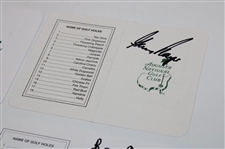 Zoeller, Woosnam, Goalby, Casper & Player Signed Augusta National GC Scorecards JSA ALOA