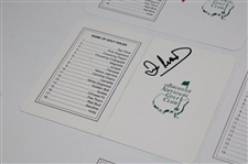 Zoeller, Woosnam, Goalby, Casper & Player Signed Augusta National GC Scorecards JSA ALOA