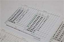 Zoeller, Woosnam, Goalby, Casper & Player Signed Augusta National GC Scorecards JSA ALOA