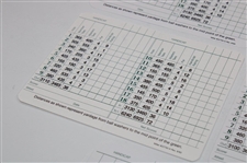 Zoeller, Woosnam, Goalby, Casper & Player Signed Augusta National GC Scorecards JSA ALOA