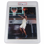 LeBron James Signed High School Dunking Photo PSA Authentic Auto #84613279