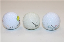Two (2) Jimmy Walker & Colleen Walker Signed Golf Balls JSA ALOA