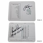 Arnold Palmer (w/Years) & Jack Nicklaus Dual Signed Augusta National SC w/Ball & 25 Ballmarkers JSA ALOA