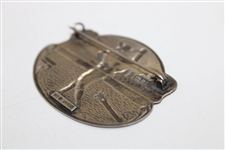 Sterling Silver Post Swing Golfer Pin