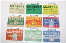 1967-2024 Masters Series Badges & Tickets - Includes 1986, 1997 & 2021
