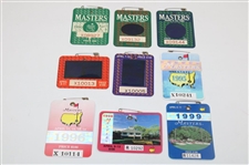1967-2024 Masters Series Badges & Tickets - Includes 1986, 1997 & 2021