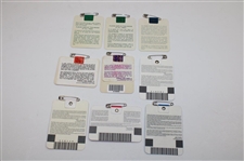 1967-2024 Masters Series Badges & Tickets - Includes 1986, 1997 & 2021