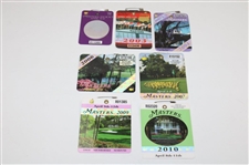 1967-2024 Masters Series Badges & Tickets - Includes 1986, 1997 & 2021