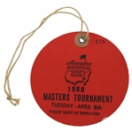 1969 Masters Tournament Tuesday Practice Rd Ticket #428 - George Archer Winner