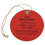 1969 Masters Tournament Tuesday Practice Rd Ticket #428 - George Archer Winner