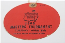 1969 Masters Tournament Tuesday Practice Rd Ticket #428 - George Archer Winner