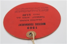 1969 Masters Tournament Tuesday Practice Rd Ticket #428 - George Archer Winner