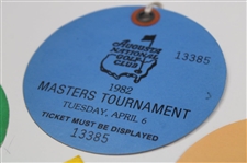 1982 Masters Tournament Monday, Tuesday & Wednesday Practice Rd Tickets - Craig Stadler Winner