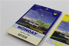 1998 Masters Tournament Monday, Tuesday & Wednesday Practice Rd Tickets - Mark OMeara Winner