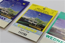 1998 Masters Tournament Monday, Tuesday & Wednesday Practice Rd Tickets - Mark OMeara Winner