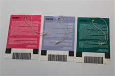 2000 Masters Tournament Monday, Tuesday & Wednesday Practice Rd Tickets - Vijay Singh Winner