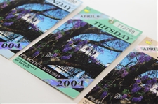 2004 Masters Tournament Monday, Tuesday & Wednesday Practice Rd Tickets - Phil Mickelson Winner