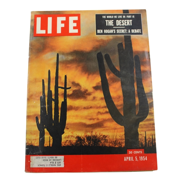 1954 Life Magazine Ben Hogans Secret: A Debate - April 5th
