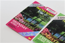 2006 Masters Tournament Monday, Tuesday & Wednesday Practice Rd Tickets - Phil Mickelson Winner