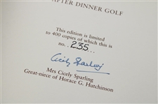 1986 'After Dinner Golf' Book by Horace G. Hutchinson w/Slipcover