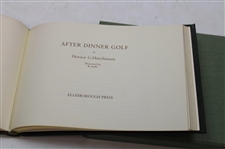 1986 'After Dinner Golf' Book by Horace G. Hutchinson w/Slipcover