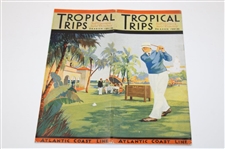 Four (4) Vintage Golf Brochures - Three 'Tropical Trips' & One 'In The Carolinas'