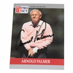 Arnold Palmer Signed 1990 Senior Pga Tour Golf Card JSA ALOA