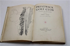 1938 'Prestwick Golf Club' First Edition Book by James Shaw