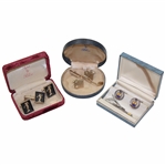 Three (3) Sets of Golf Themed Cufflinks