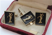 Three (3) Sets of Golf Themed Cufflinks