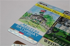 Five (5) Masters Tournament Berckmans Place Badges From 2015-2018