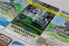 Five (5) Masters Tournament Berckmans Place Badges From 2015-2018