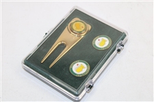 Masters Coasters, Ball Markers, Divot Tool, & ANGC Scorecard