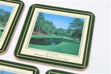 Masters Coasters, Ball Markers, Divot Tool, & ANGC Scorecard