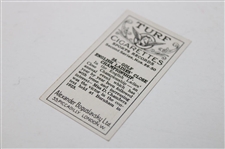 Four (4) Turf Cigarettes Golf Cards