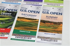 2017 US Open at Erin Hills Full Ticket Set - Mon-Playoff - Koepka Win - 8 Tickets