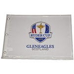 Five (5) 2014 Ryder Cup at Gleneagles Scotland White Embroidered Flags