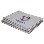Five (5) 2014 Ryder Cup at Gleneagles Scotland White Embroidered Flags